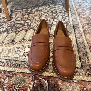Madewell Tan Leather Loafers for women 11